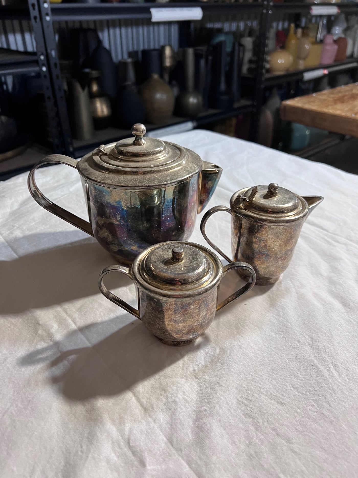 Homesense Tableware HomeSense Silver Plated Tea Set – Sell My Stuff Canada - Canada's ...
