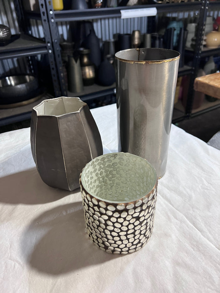 3 Decorative Vases Lot