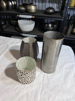 3 Decorative Vases Lot