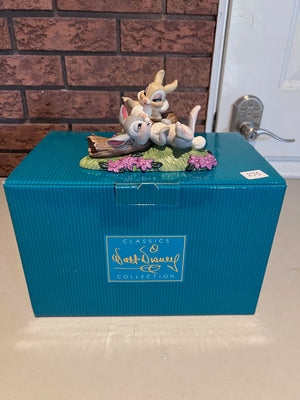 WDCC Walt Disney Classics Collection Bambi Thumper & Miss Bunny "Twitterpated in the Springtime" (*box and certificate)
