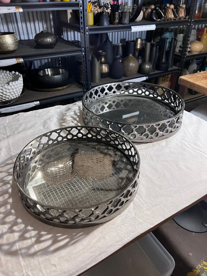Pair of HomeSense Mirrored Trays
