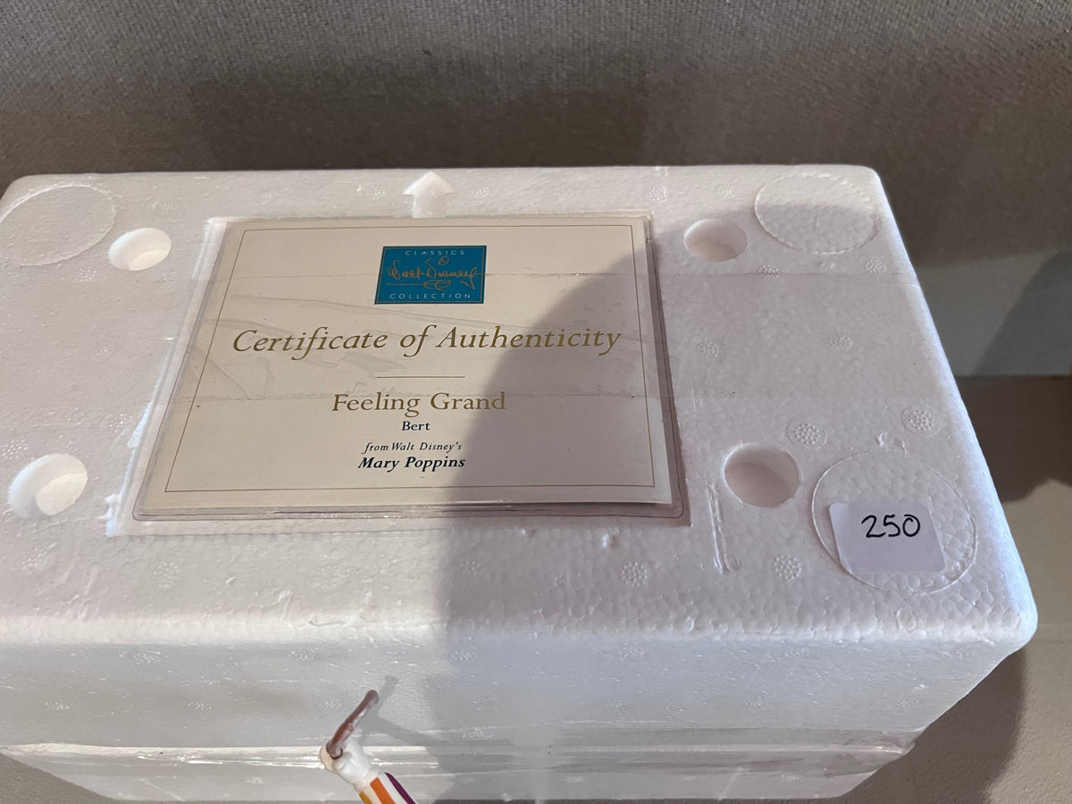 WDCC Walt Disney Classics Collection Mary Poppins Bert "Feeling Grand" (*certificate only)