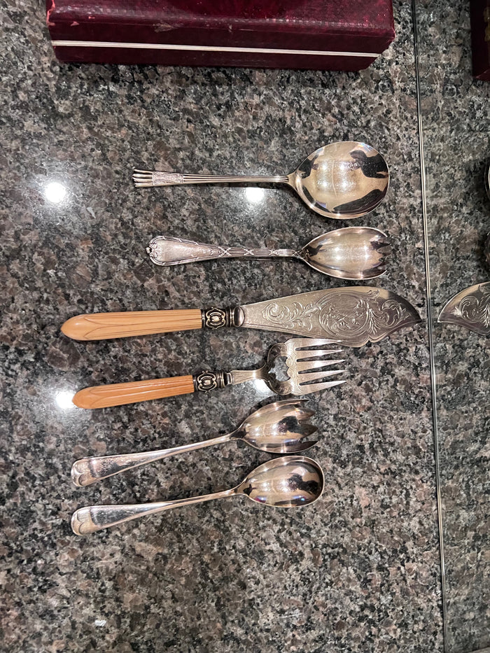 Silver Plated Serving Utensil Lot