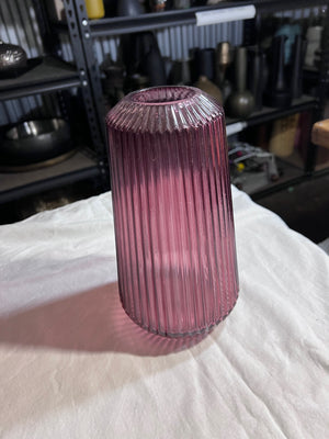 Pink Glass Decorative Vase