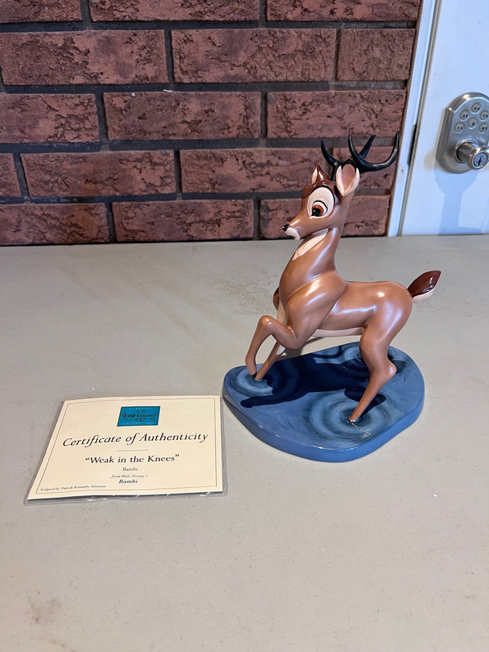 WDCC Walt Disney Classics Collection Bambi "Weak in the Knees" (*certificate only)