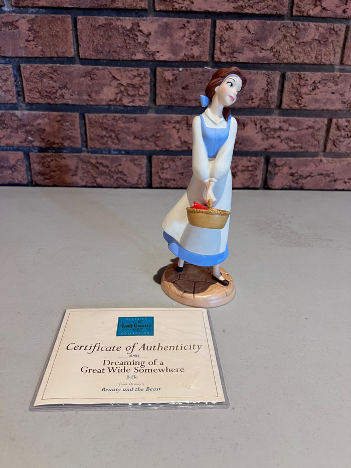 WDCC Walt Disney Classics Collection Beauty and the Beast Belle "Dreaming of a Great Wide Somewhere" (*certificate only)