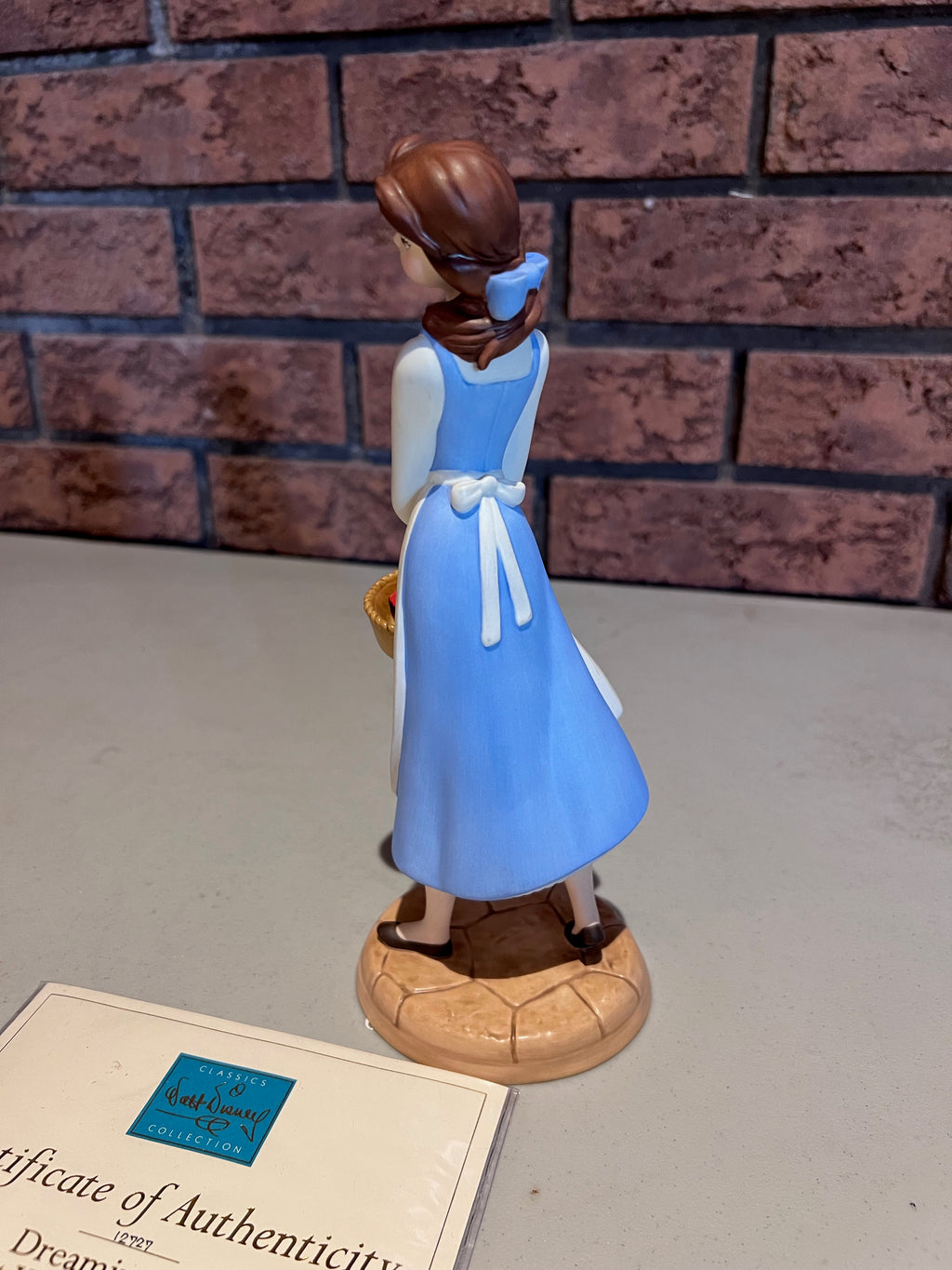 WDCC Walt Disney Classics Collection Beauty and the Beast Belle "Dreaming of a Great Wide Somewhere" (*certificate only)
