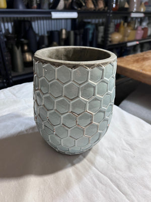 West Elm Hand Made Hive Vase, Small