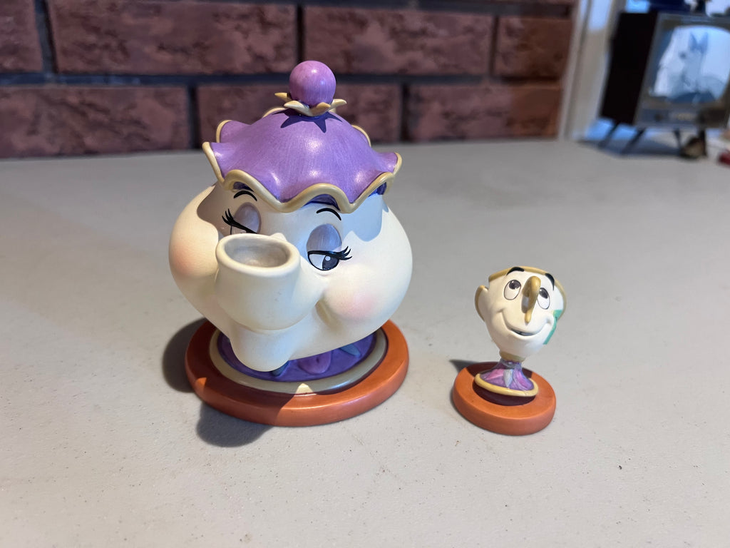 WDCC Walt Disney Classics Collection Beauty and the Beast Mrs. Potts and Chip "Good Night, Luv" (*no box, no certificate)