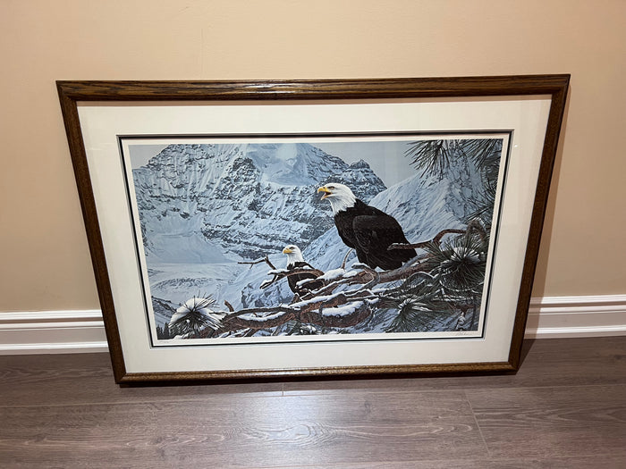 Limited Edition Signed Print "Eagles in the Pine" by Ron Parker