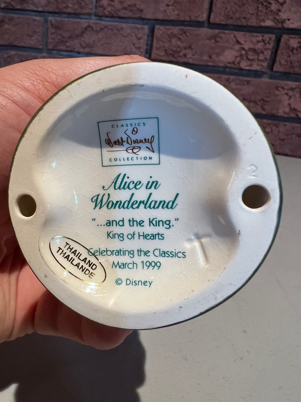 WDCC Walt Disney Classics Collection Alice in Wonderland King of Hearts "...and the King." (*no box, no certificate)