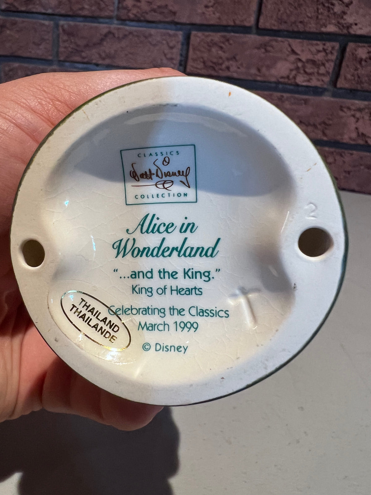 WDCC Walt Disney Classics Collection Alice in Wonderland King of Hearts "...and the King." (*no box, no certificate)