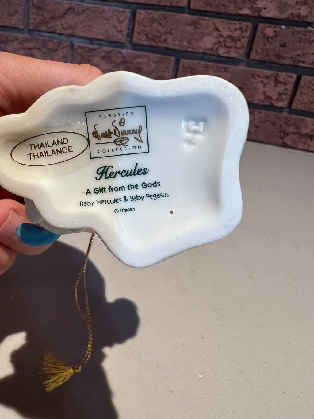 WDCC Walt Disney Classics Collection Hercules Baby Hercules & Baby Pegasus "A Gift from the Gods" Ornament (*no box, no certificate)