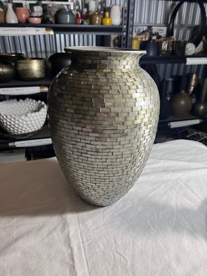 Vase with Silver Mosaic (retail $150)
