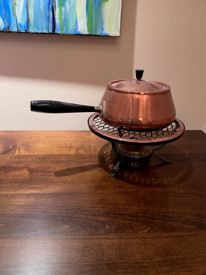 'Spring' Made in Switzerland Copper Fondue Pot