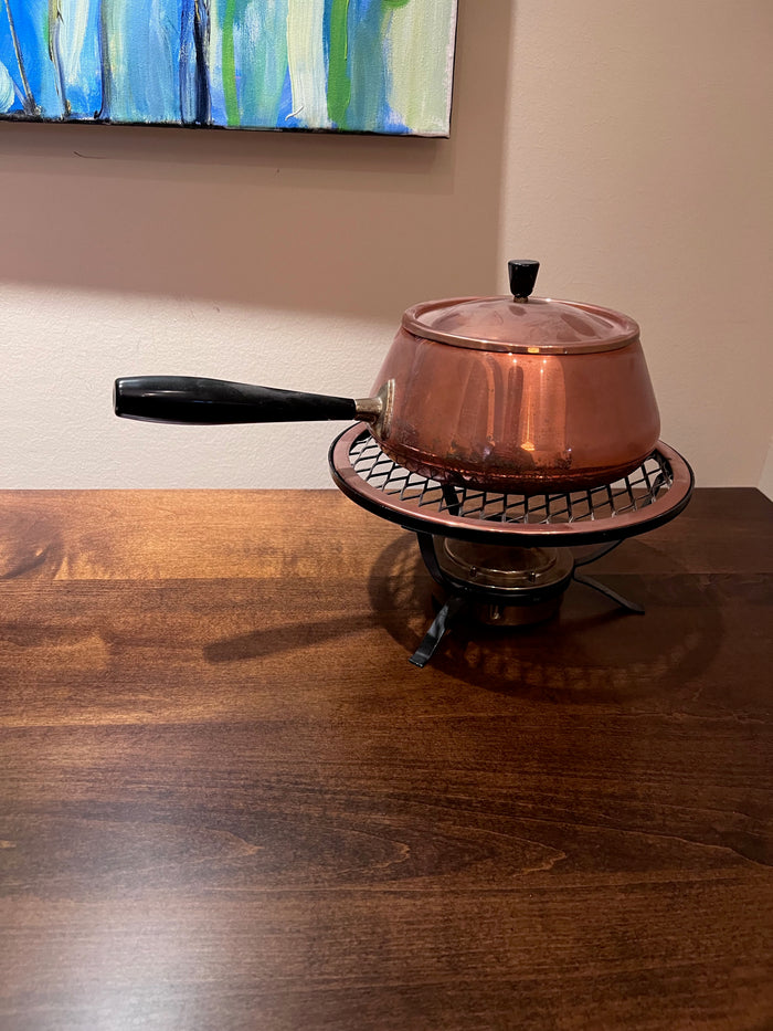 'Spring' Made in Switzerland Copper Fondue Pot