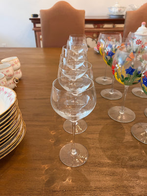 6 White Wine Glasses