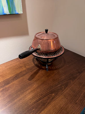 'Spring' Made in Switzerland Copper Fondue Pot