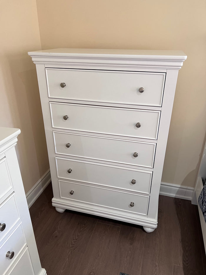 Standard Furniture Highboy Dresser, White