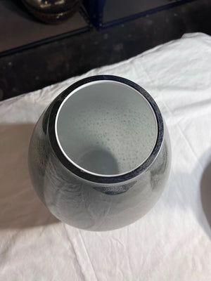 Black Dots Glass Vase