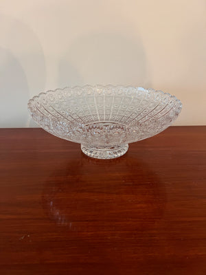 Large Bohemian Czech Crystal Bowl
