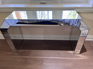 Vintage Mirrored Console Table