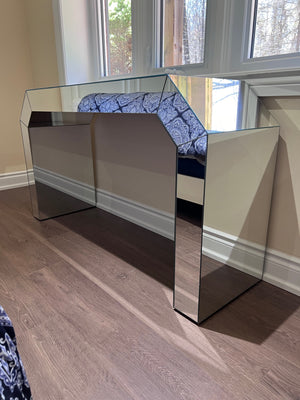Vintage Mirrored Console Table