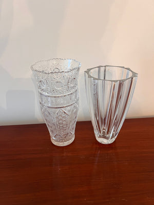 Crystal and Glass Vase Lot