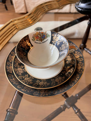 2  Z & Co Tirschenreuth Bavaria Tea Cup, Saucer, Plate Trios