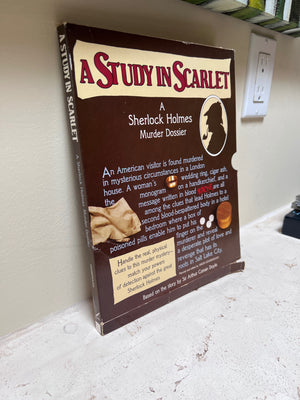 A Study in Scarlet Sherlock Holmes Murder Dossier Solve Mystery- First U.S. Quill Edition 1983