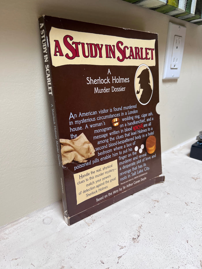 A Study in Scarlet Sherlock Holmes Murder Dossier Solve Mystery- First U.S. Quill Edition 1983
