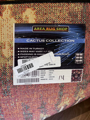 Area Rug Shop 'Cactus Collection' 5x8ft Area Rug (*retail $460)