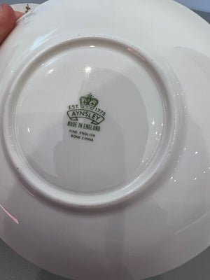 Aynsley Orchard Green Cup & Saucer