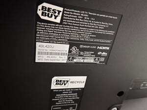 Toshiba 49L420U 49" LCD TV
