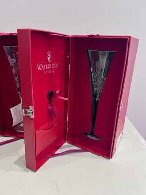 3rd Edition- Waterford 12 Days of Christmas Flutes- 3 French Hens (*2 Available)