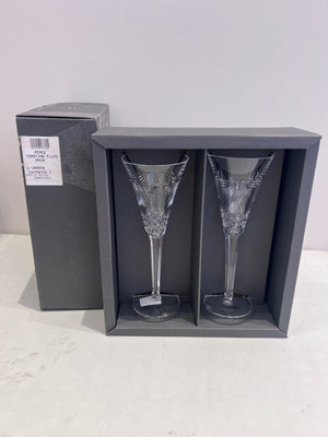Waterford The Millenium Collection Toasting Flutes X2 "Peace"