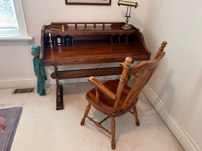 Vintage Writing Desk with Chair