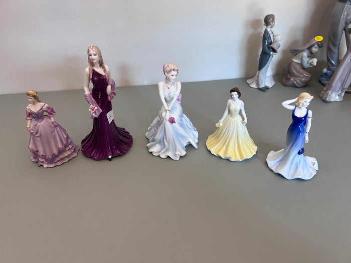 5 Coalport Figurines Lot