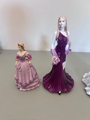 5 Coalport Figurines Lot