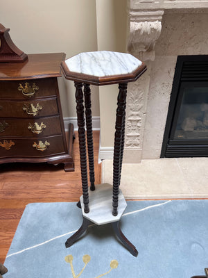 Antique Marble Pedestal Stand