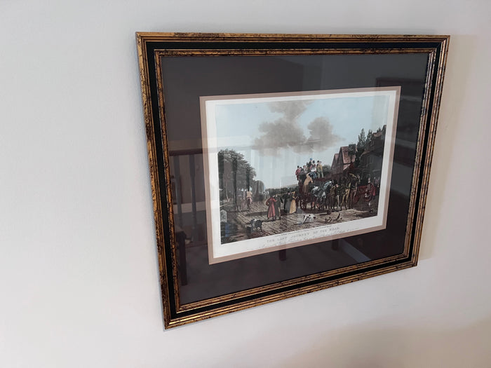 The Last Journey on the Road Restrike Engraving