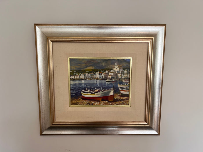 Original Painting by F. Torregassa-  Cadaques, Spain (*gallery price $375)