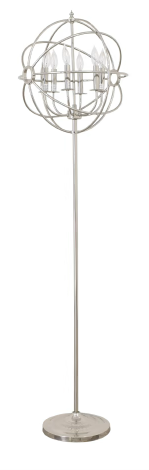 Restoration Hardware Focault's Orb Floor Lamp- Chrome