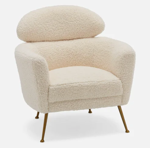 Shearling chair structube sale
