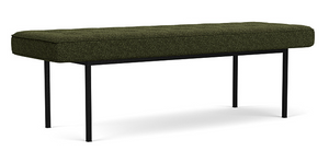 EQ3 Fabric Bank Bench in Lana Olive Green (*retail price $1,049)