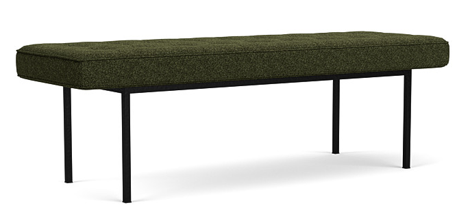 EQ3 Fabric Bank Bench in Lana Olive Green (*retail price $1,049)