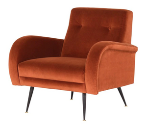 NUEVO HUGO OCCASIONAL CHAIR - RUST (*retail price $1,560)