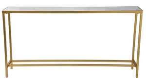 Renwil- TA252 - Havana - 60" Medium Console Table in Gold Leaf (*retail price $790)