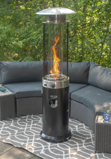 Paramount Venturi Spiral Flame Heater, Black- with Custom Cover # 1