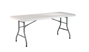 6ft Lifetime Plastic Folding Table (*5 Available- Priced Individually)